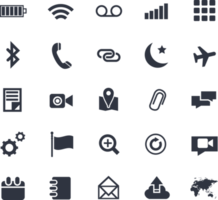 Abstract app icons development isolated png