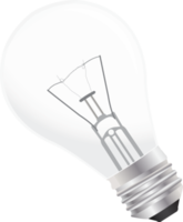 Creative light bulb idea isolated png