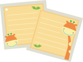 Note paper design png