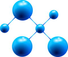 sinal de modelo de estrutura molecular, moléculas em ciência química para o conceito de ideias de laboratório png