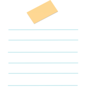 weißes Notizpapier png