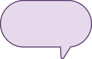 blank purple text box, speech bubble, frame talk, chat box, speak balloon, thinking balloon png