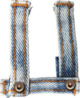 alphabet letters jeans isolated png