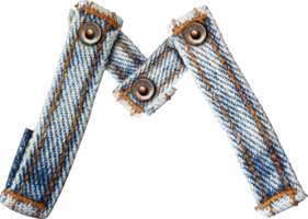 alfabeto lettere jeans isolato png