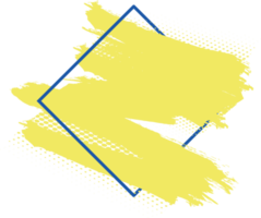 coup de pinceau d'encre, pinceau, ligne ou texture. élément de conception artistique sale, boîte, cadre ou arrière-plan pour le texte png