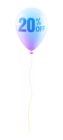 promotion 20 number percent balloon png