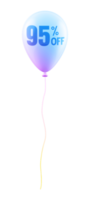 promotion 95 number percent balloon png