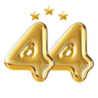 44 anni anniversario numero png