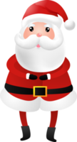 ilustração de desenho animado de papai noel fofo png