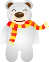 ilustração de desenho animado de urso polar png