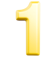 golden number 1 png