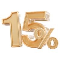 promotion 15 number percent png