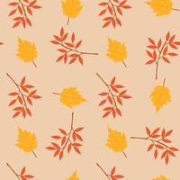 autumn pattern with autumn leaves. Autumn pattern for autumn design vector