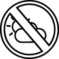 no weather icon vector