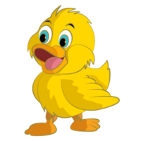 Bird coloring cartoon design on transparent background png