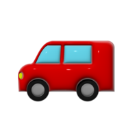 auto design con 3d stile e rosso colore. png