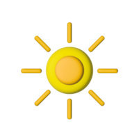 sun design in 3d and colorful style. png