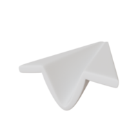 3D School Elements Object Paper Plane png