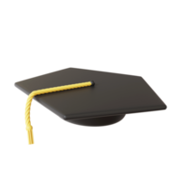 3D School Elements Object Toga Hat png