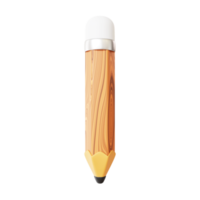 crayon objet éléments scolaires 3d png