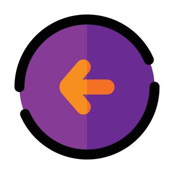 Arrow Left User Interface Icon vector