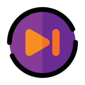 Forward User Interface Icon vector