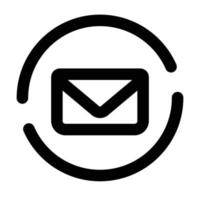 Mail User Interface Icon vector