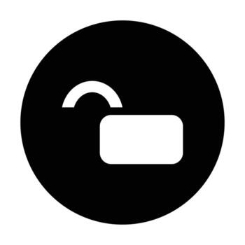 Unlock User Interface Icon vector