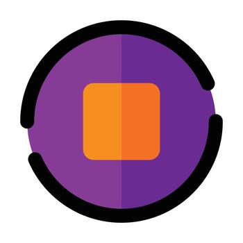 detener el icono de la interfaz de usuario vector