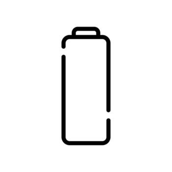 Battery Empty User Interface Icon vector
