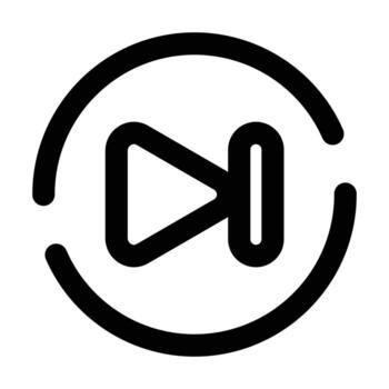 Forward User Interface Icon vector