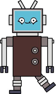 cute cartoon robot