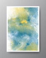 Abstract painting using watercolors. Design for your date, postcard, banner, logo. vector