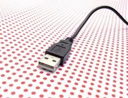 USB on dotted background photo