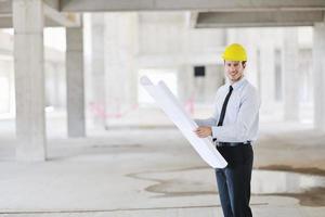 architect on construction site photo