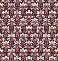 PINK SEAMLESS VECTOR BACKGROUND IN ART NOUVEAU STYLE WITH A BOUQUET OF WHITE FLOWERS