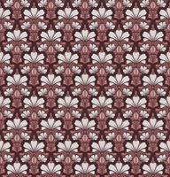 PINK SEAMLESS VECTOR BACKGROUND IN ART NOUVEAU STYLE WITH A BOUQUET OF WHITE FLOWERS