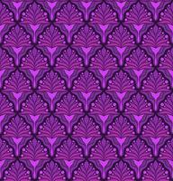 SEAMLESS VECTOR BACKGROUND IN ART NOUVEAU STYLE WITH LILAC PLANT ELEMENTS