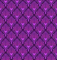 SEAMLESS VECTOR BACKGROUND IN ART NOUVEAU STYLE WITH LILAC PLANT ELEMENTS