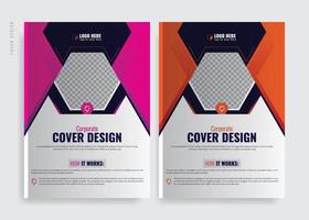 Brochure Cover template layout design. Corporate business annual report, catalog, magazine, flyer mockup. Creative modern bright concept Cover Template vector