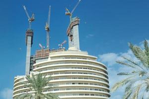 Dubai, 2022 - Construction site with crane photo