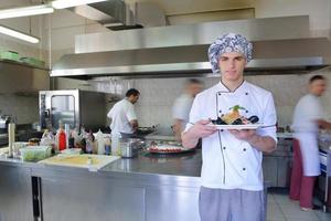 chef preparing food photo