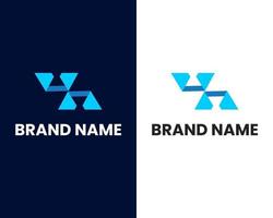 letter x and s mark modern logo design template vector