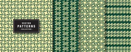 set of floral patterns collection vector