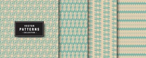 set of floral patterns collection vector