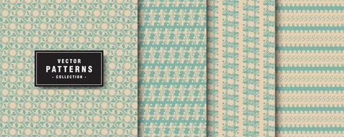 set of floral patterns collection vector