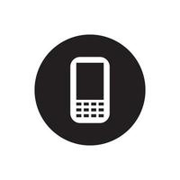 Digital device icon, smartphone with buttons isolated on white background. Vector design elements set illustration for web, app, internet