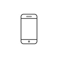 Digital devices icons Lineart design of smartphones with button isolated on white background. Vector design set element illustration for web, apps, internet