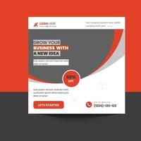 Digital Marketing and Corporate social media post template vector