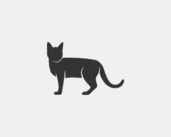 Cat Icon Vector Red Icon Gray Stock Vector (Royalty Free) 600807695